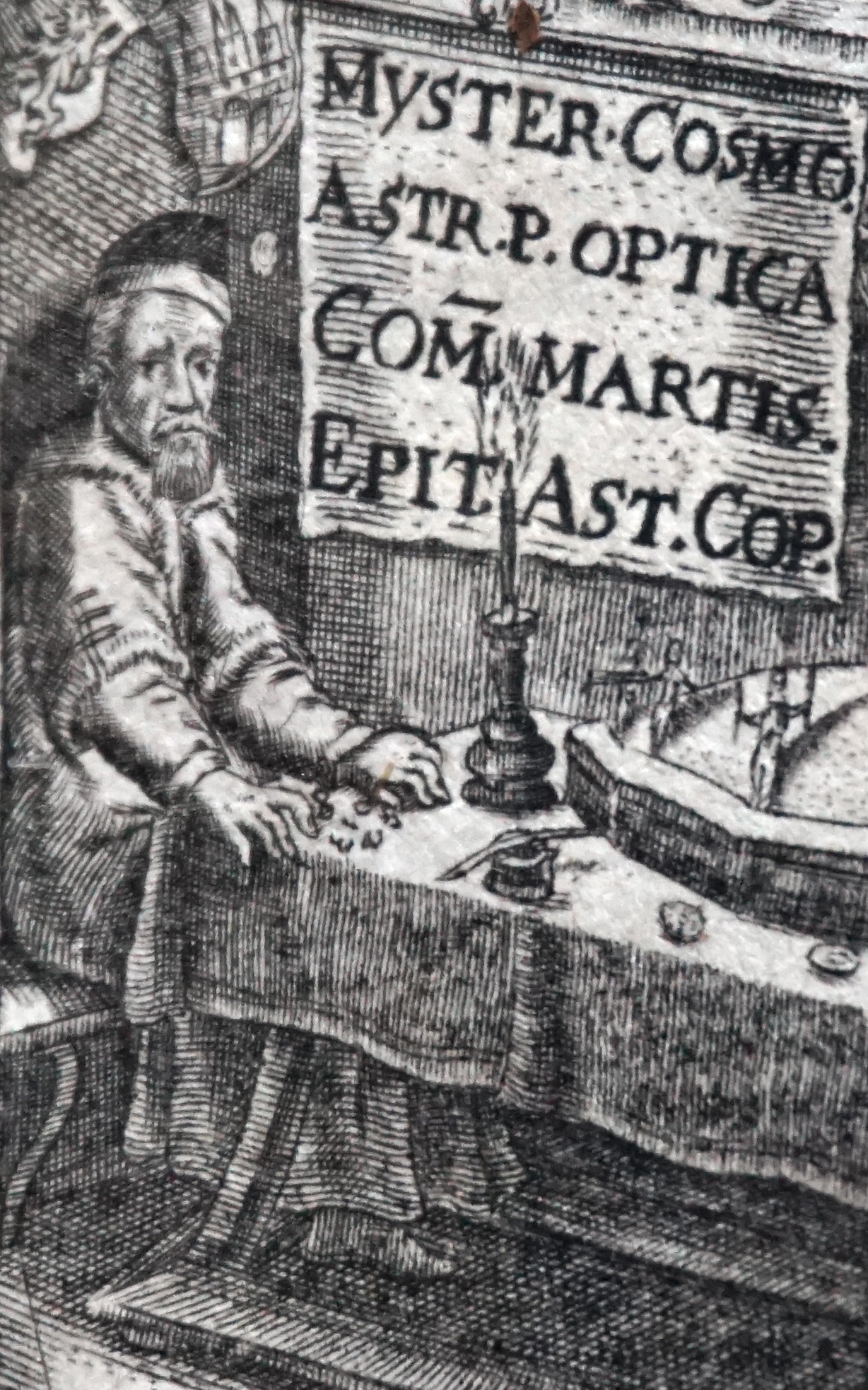 Portrait of Kepler from the frontispiece of Astronomia Nova