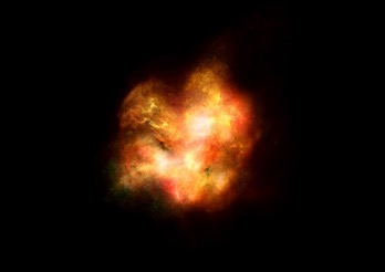 Small ancient galaxy simulation