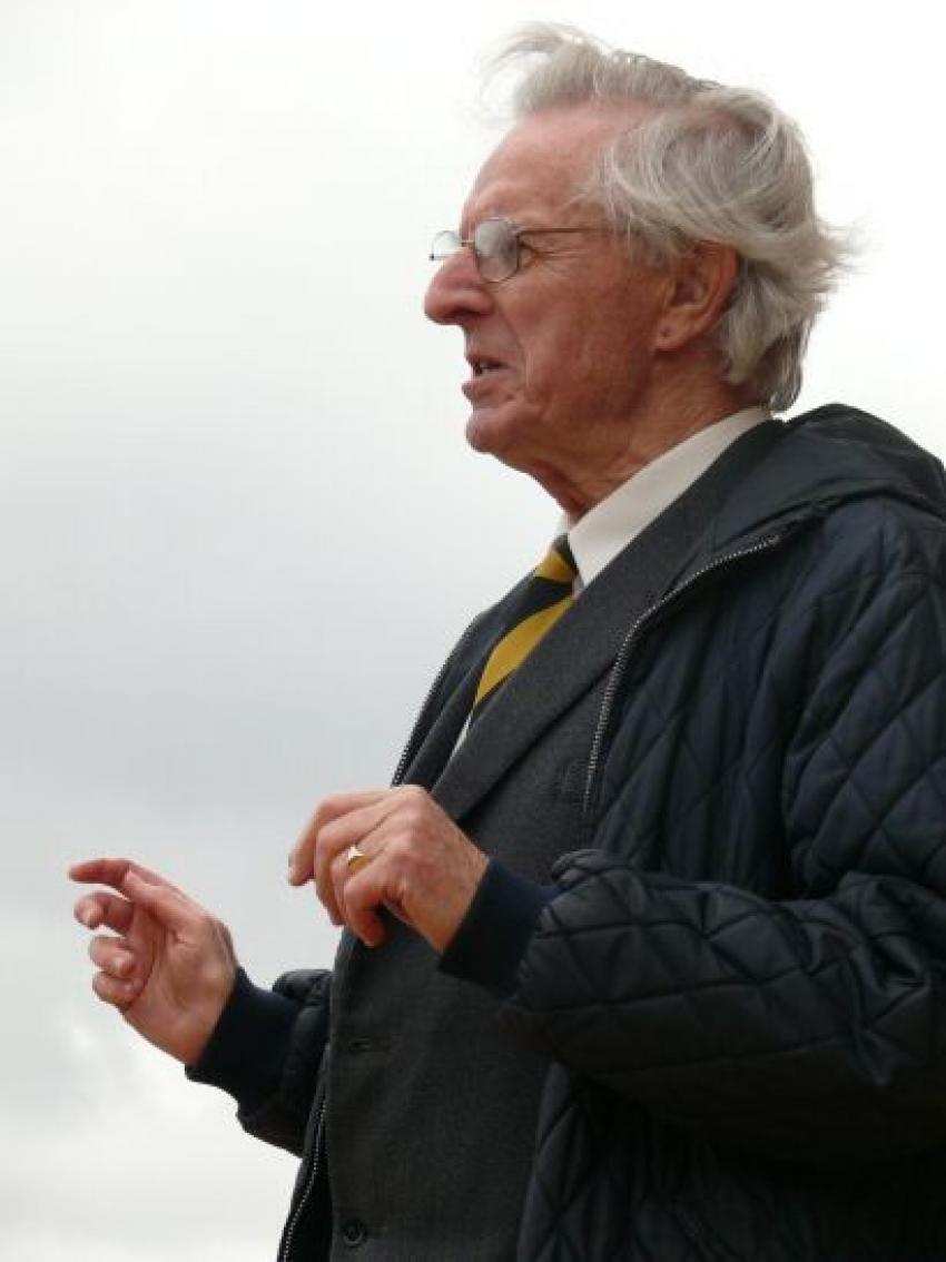 Sir Arnold Wolfendale opening the Kielder Observatory in 2008
