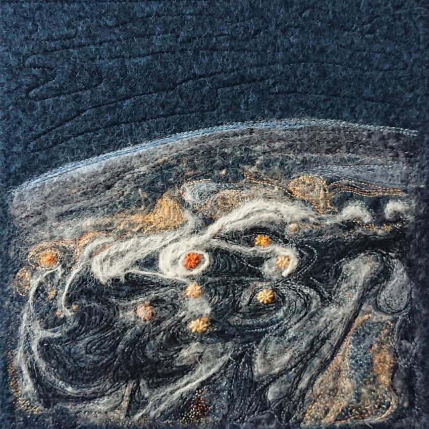 The surface of Jupiter as seen by Juno, a NASA space probe.