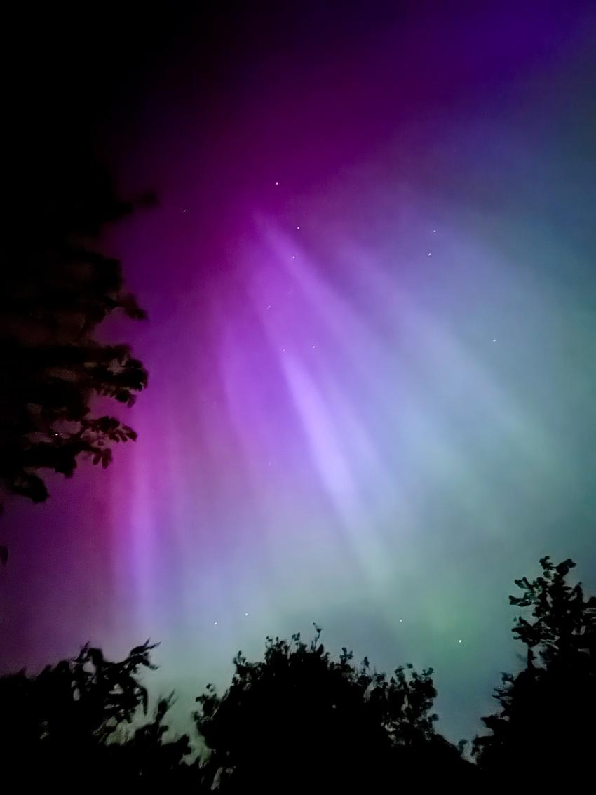 The Northern Lights over Didcot, Oxfordshire.