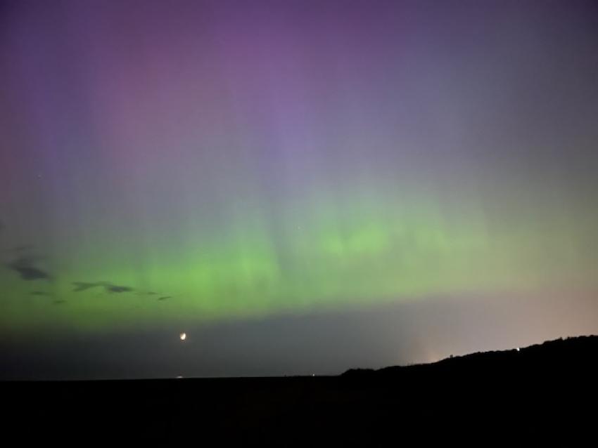 What aurora borealis looked like above St Anne’s on Sea, Lancashire.