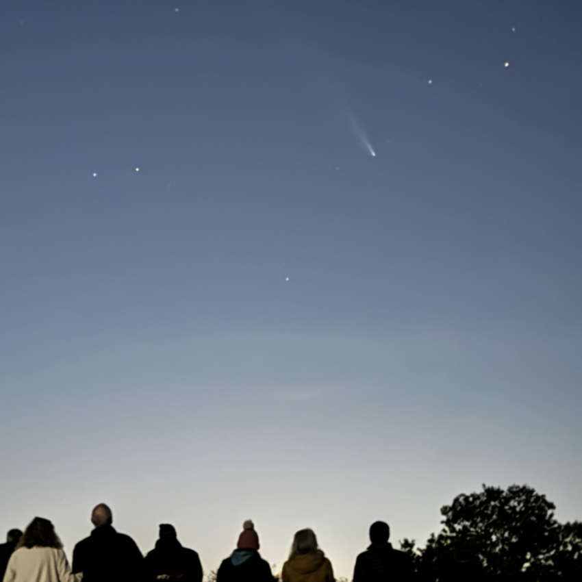 This image of Comet A3 was taken by Jane Penny above Lewes on 17 October 2024.