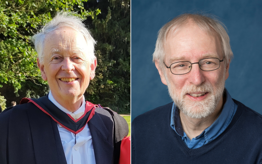 Professors James Binney (left) and Jonathan Tennyson (right) have been awarded the Royal Astronomical Society Gold Medal for 2025.