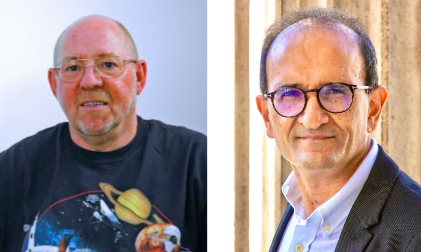 Dennis Ashton (left) and Professor Raman Prinja (right).