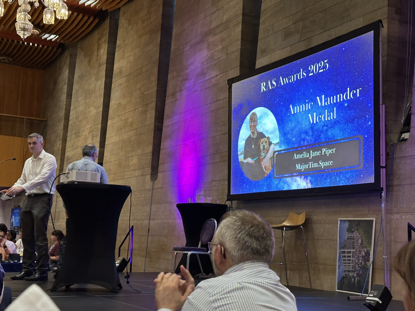 Amelia Jane Piper couldn't attend the ceremony but was awarded the Annie Maunder Medal.