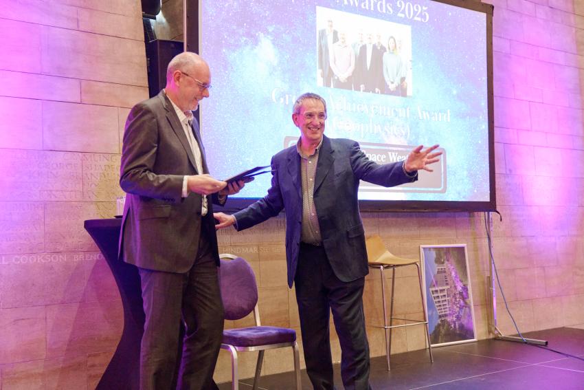 The Met Office Space Weather Research Team receive the Group Achievement Award (G).