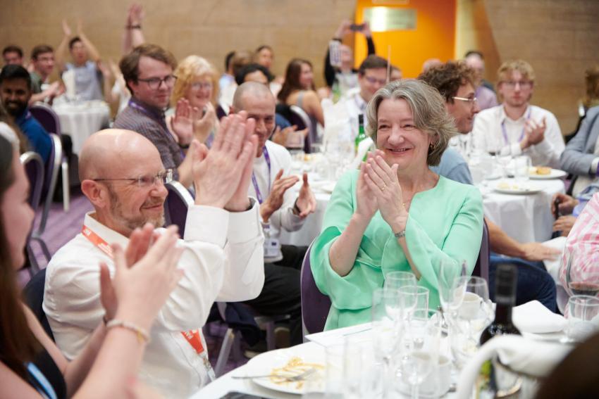 Professor David Alexander, chair of the NAM 2025 local organising committee, and Professor Karen O'Brien, vice-chancellor and warden of Durham University.