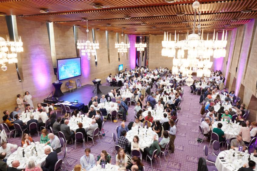 The RAS Awards ceremony at the conference dinner at the Newcastle Civic Centre.